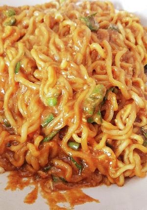 簡単！汁なしカレーラーメン-レシピのメイン写真