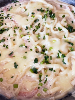 フライパンうどんグラタン-レシピのメイン写真