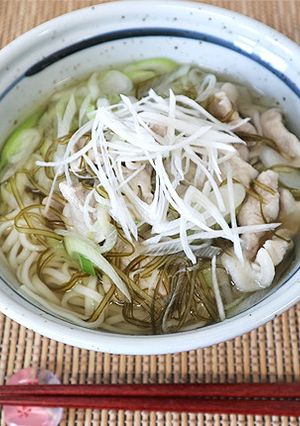きざみ昆布と豚の出汁にゅうめん-レシピのメイン写真