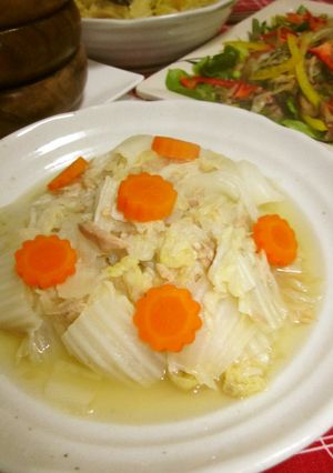 白菜とツナの簡単蒸し煮-レシピのメイン写真