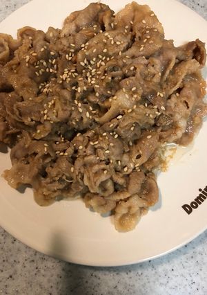 豚バラニンニク味噌炒め-レシピのメイン写真