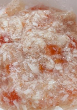 離乳食中期〜鶏ささみと玉ねぎのトマト混ぜ-レシピのメイン写真