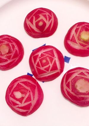ラディッシュの薔薇 飾り切り-レシピのメイン写真