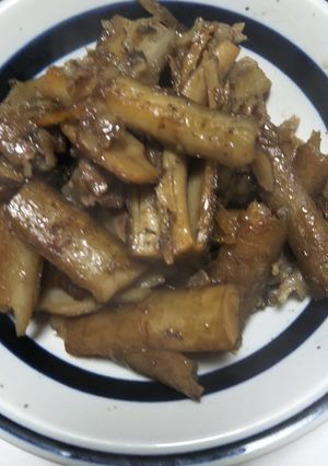 甘辛味が沁みてる牛ゴボウ！-レシピのメイン写真