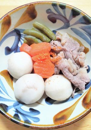冷凍里芋と牛ばら肉で肉じゃが風-レシピのメイン写真