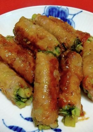 小松菜の豚肉巻き～黒酢ソース～-レシピのメイン写真