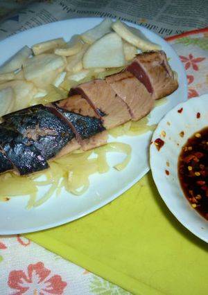 自家製タレで鰹のたたきと大根の浅漬け-レシピのメイン写真