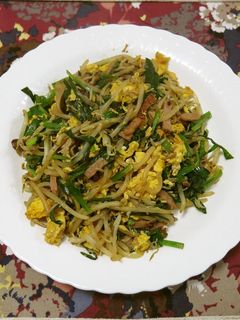 いい味 もやしにら玉 おまけの丼-レシピのメイン写真