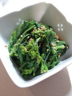 春を感じる♪菜の花のごま和え-レシピのメイン写真