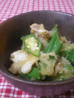 ◆おくらと豚のおろしぽん酢和え◆-レシピのメイン写真