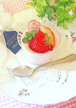 ふんわり苺ムース＆マンゴームース♬-レシピのメイン写真