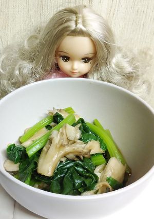 りかちゃん♡舞茸とほうれん草ポン酢お浸し-レシピのメイン写真