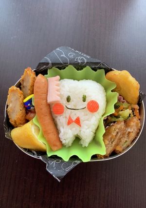 歯★ 歯ブラシ★ デコ弁★ キャラ弁-レシピのメイン写真