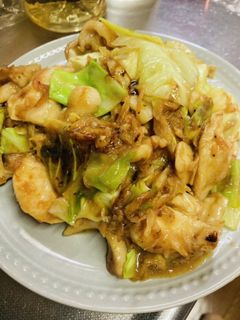 鶏胸肉とキャベツのおかか小エビ炒め-レシピのメイン写真