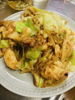 鶏胸肉とキャベツのおかか小エビ炒め-レシピのメイン写真