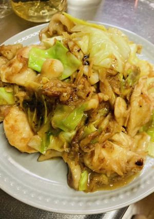 鶏胸肉とキャベツのおかか小エビ炒め-レシピのメイン写真