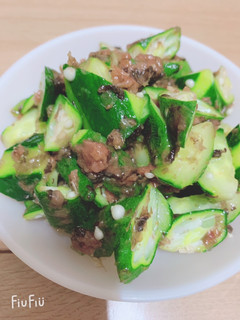 生オクラときゅうりの梅肉和え-レシピのメイン写真