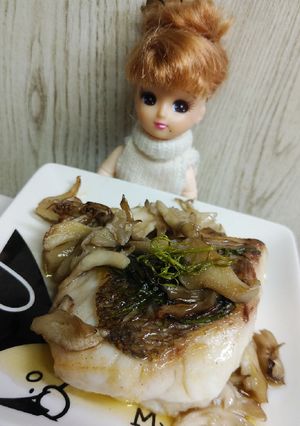 リカちゃんの♡鯛の舞茸ディルソテーꔾ꒱≺-レシピのメイン写真