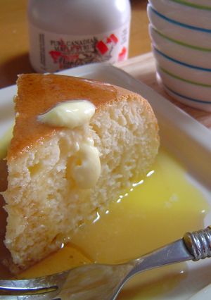 炊飯器で焼く手間いらず♪ホットケーキ-レシピのメイン写真