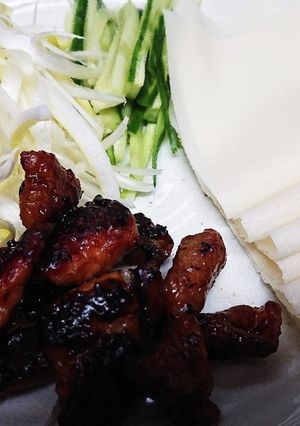 鶏皮DE北京ダック風-レシピのメイン写真