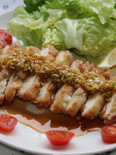 香味ダレとザクザク衣♪鶏むね肉の油淋鶏-レシピのメイン写真
