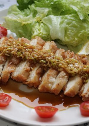 香味ダレとザクザク衣♪鶏むね肉の油淋鶏-レシピのメイン写真