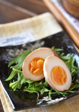 コクがある美味しい黒酢味玉【作り置き】-レシピのメイン写真