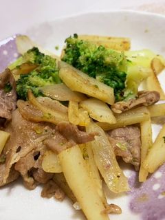 豚肉と野菜のカレー風味炒め-レシピのメイン写真
