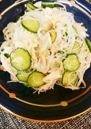 花弁茸の春雨ナムル-レシピのメイン写真