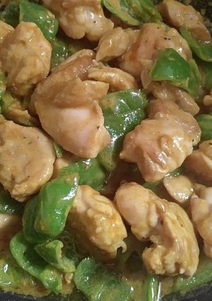 鶏もも肉とピーマンのカレーマヨ炒め-レシピのメイン写真