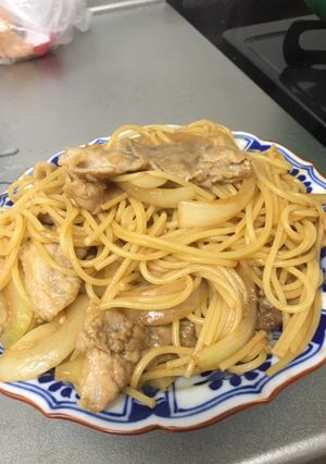 ハンバーグソース　スパゲティ-レシピのメイン写真