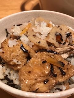 ひじき豆のいなりごはん-レシピのメイン写真