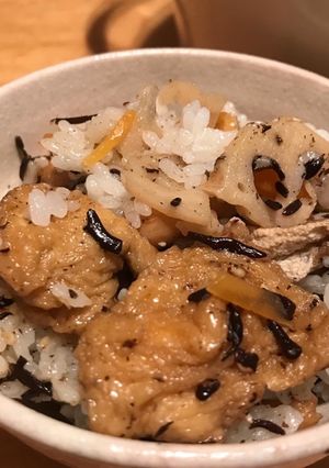 ひじき豆のいなりごはん-レシピのメイン写真