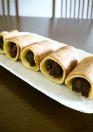 ホットケーキミックスdeあんこ巻き♪-レシピのメイン写真