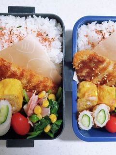 ☆高校生娘と中学生息子の弁当☆415-レシピのメイン写真