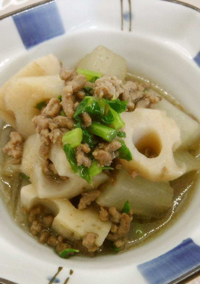 大根とれんこんのそぼろ煮-レシピのメイン写真