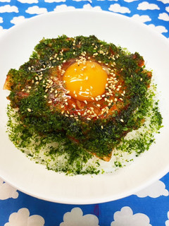 簡単☆キムチと青のりの卵かけご飯♪-レシピのメイン写真
