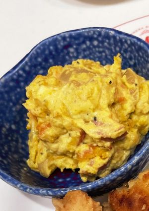 かぼちゃの煮物リメイク サラダ-レシピのメイン写真