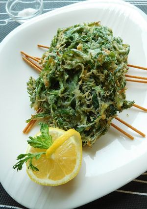 サクッとおいしい春菊としらすのフリット-レシピのメイン写真