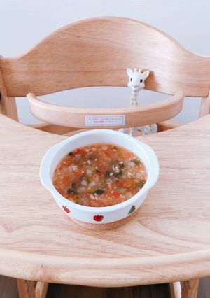 離乳食後期☆鶏と野菜のトマト煮込み-レシピのメイン写真