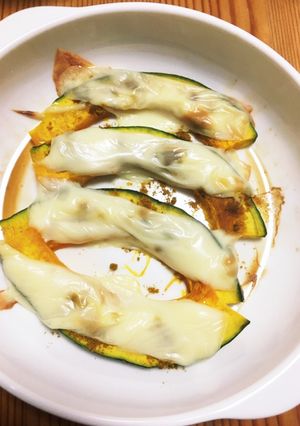 かぼちゃのカレー粉チーズ焼き-レシピのメイン写真