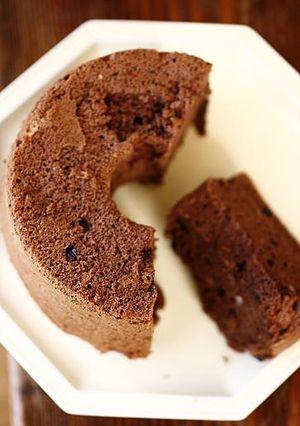 米粉のダブルチョコレートシフォン＊-レシピのメイン写真