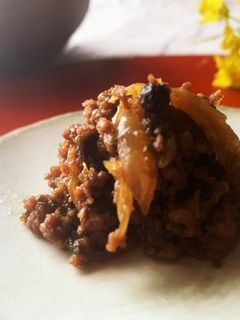 ごはん泥棒☆セロリの佃煮(肉そぼろ)-レシピのメイン写真