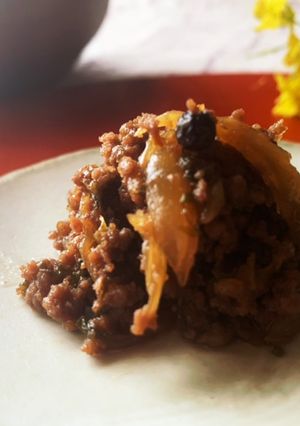 ごはん泥棒☆セロリの佃煮(肉そぼろ)-レシピのメイン写真