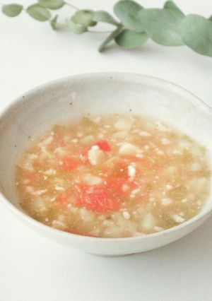 【離乳食中期】キャベツのミニトマト煮-レシピのメイン写真
