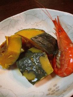 栗あじかぼちゃの煮物-レシピのメイン写真