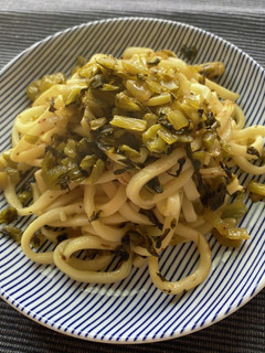 高菜焼うどん。簡単ランチに!-レシピのメイン写真
