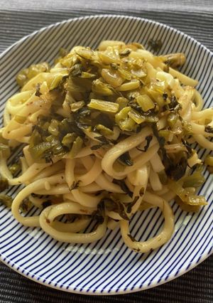 高菜焼うどん。簡単ランチに!-レシピのメイン写真
