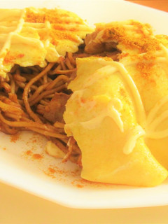 豚バラ肉と春キャベツのオム焼きそば-レシピのメイン写真