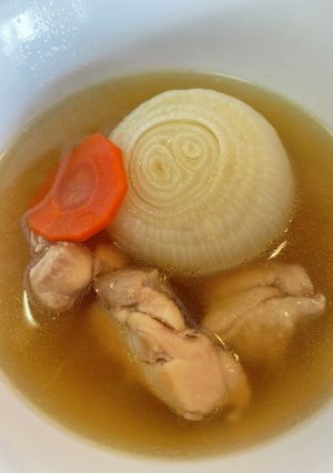 オニオン＆チキンの贅沢Ｗスープ-レシピのメイン写真
